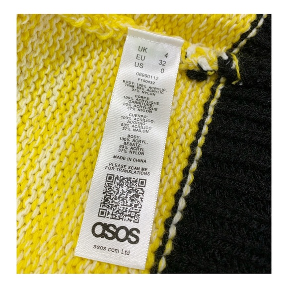 ASOS Cardigan DESIGN premium fringe cardigan NEW WITH TAGS Size 0 - Picture 7 of 11